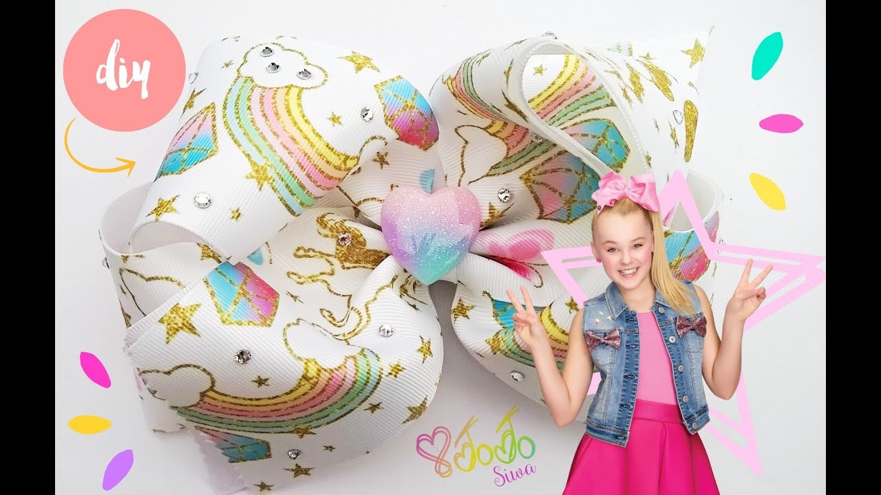 Como hacer un moño  JOJO SIWA / How to make a JOJO SIWA style hair bow