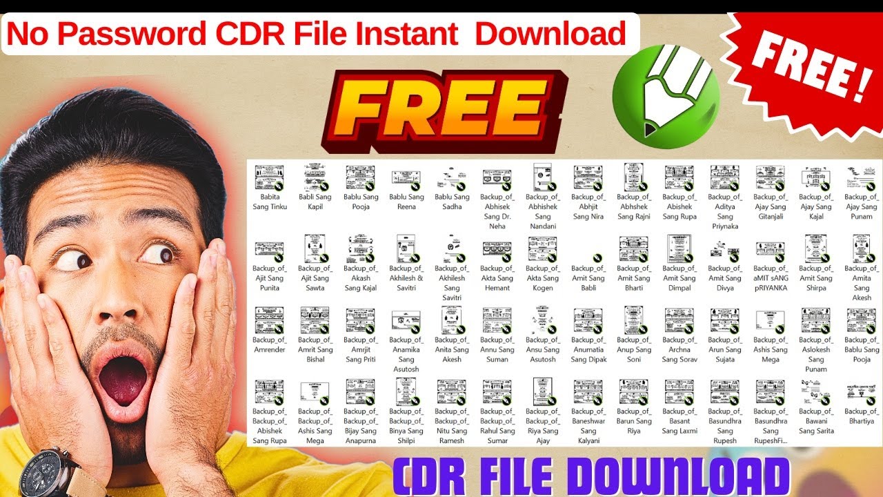 FREE ENGLISH & Hindi Shadi Card | फ्री हिंदी शादी कार्ड #cdrfile #shadicardcdrfilefreedownload