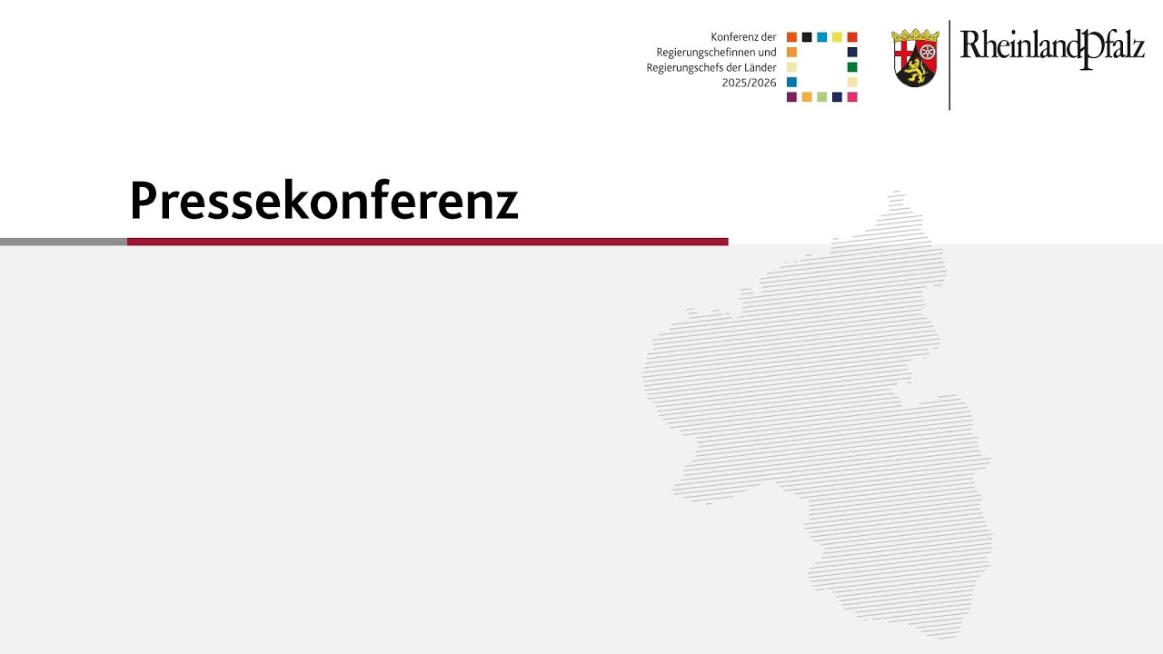 Pressekonferenz zur MPK in Mainz