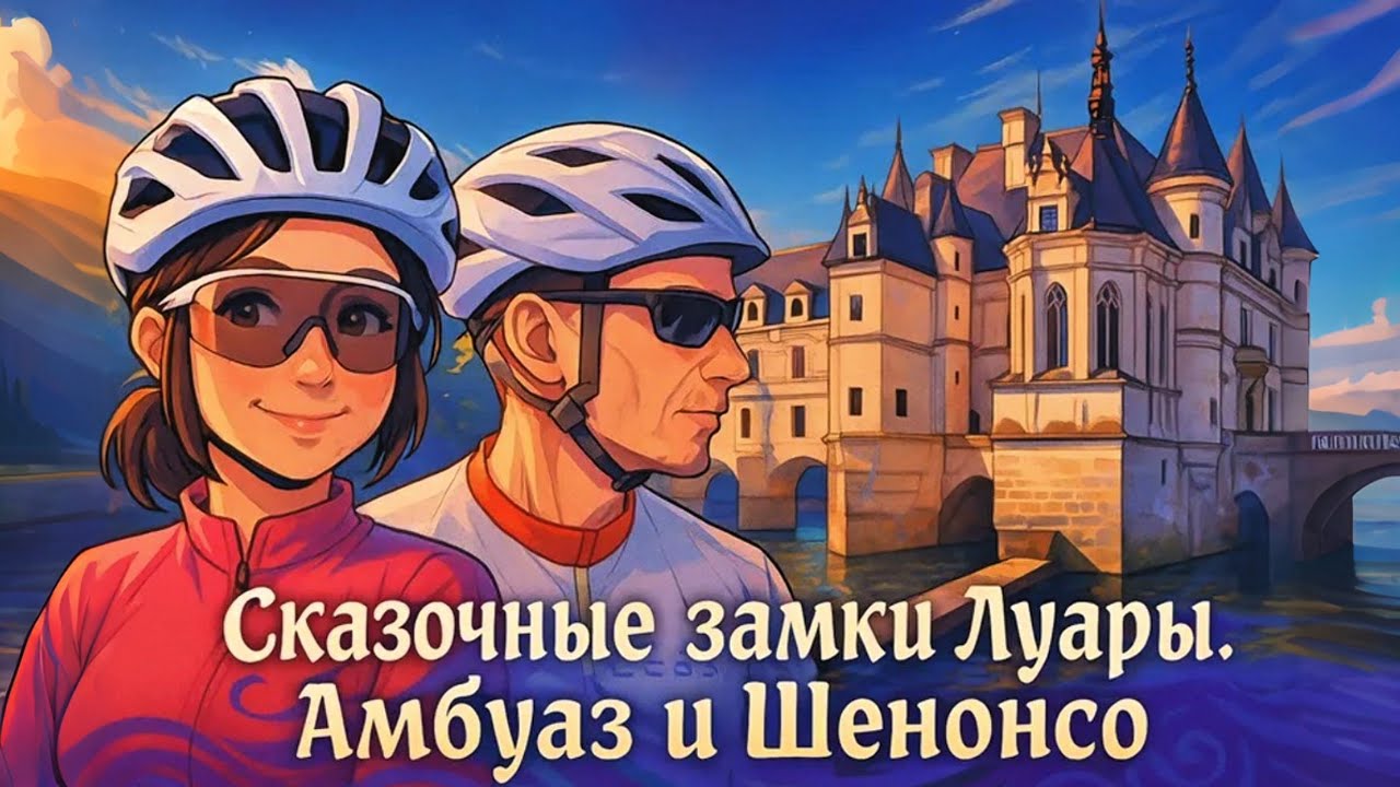 Велопутешествие по Франции. Замки долины Луары. Амбуаз и Шенонсо.