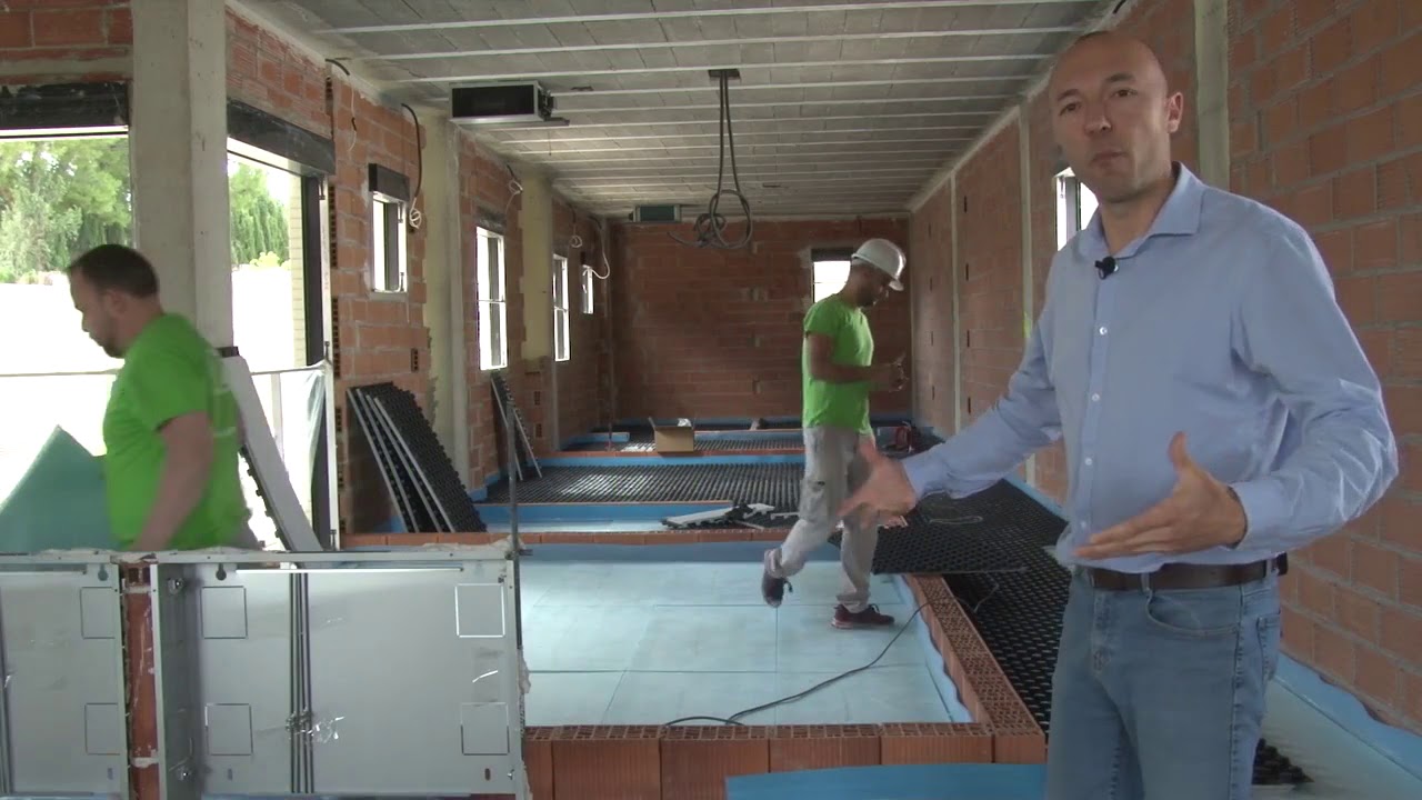 4.- Instalación de aerotermia en vivienda  Suelo radiante I youtube com