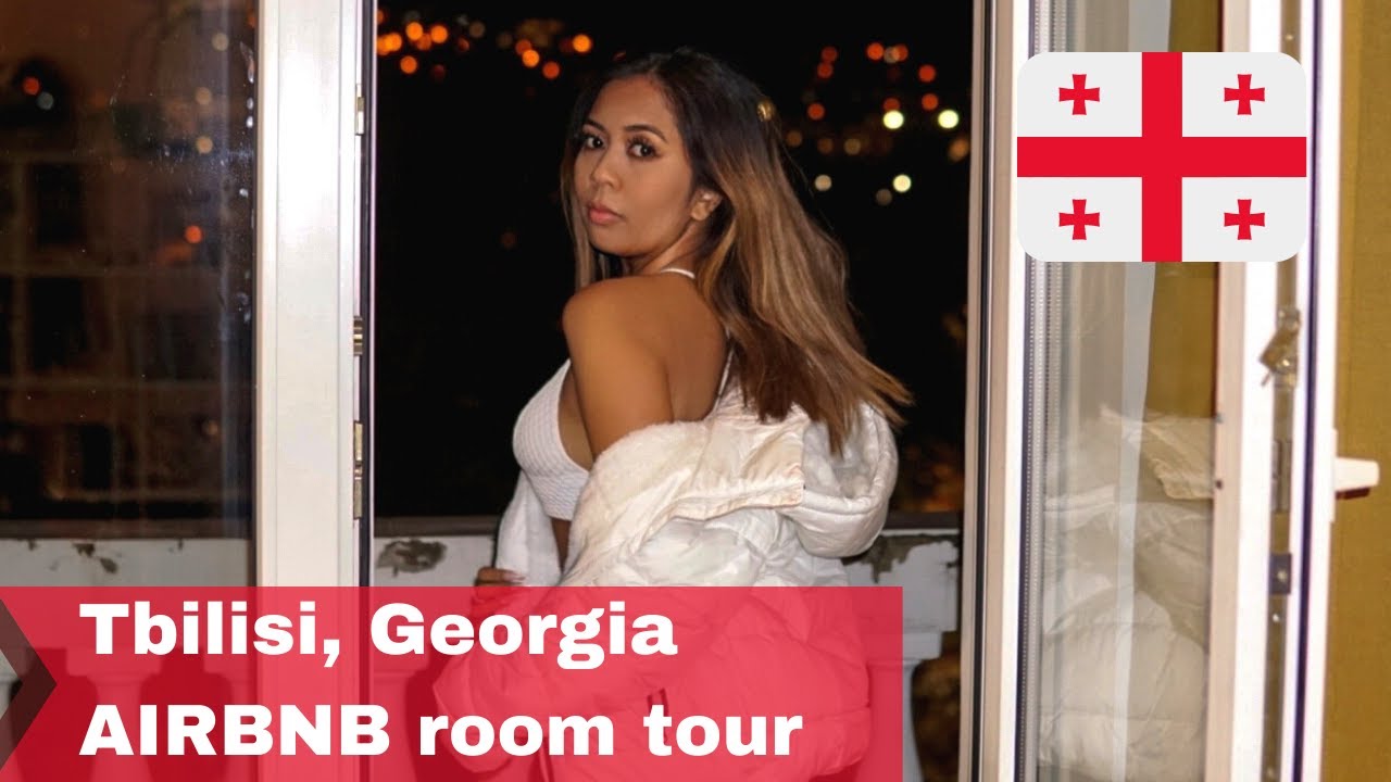 2 balconies and a fireplace for $22/night! | Airbnb Room Tour | Tbilisi, Georgia