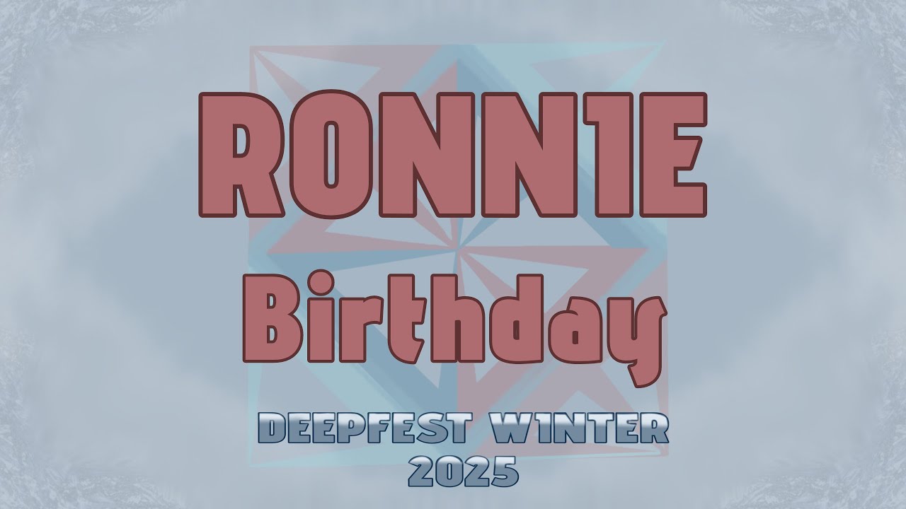 [RONNIE] TEN - Birthday  // DEEPFEST WINTER 2025
