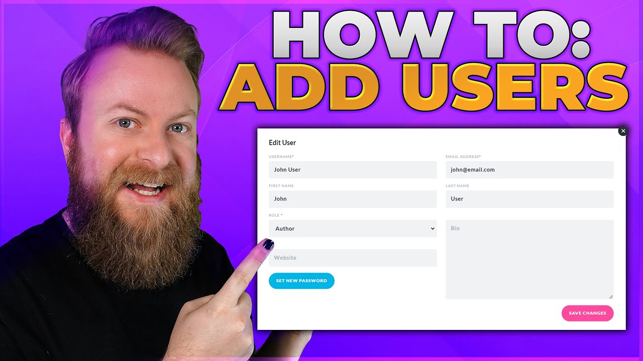 How To Add New Users To Your WordPress Website