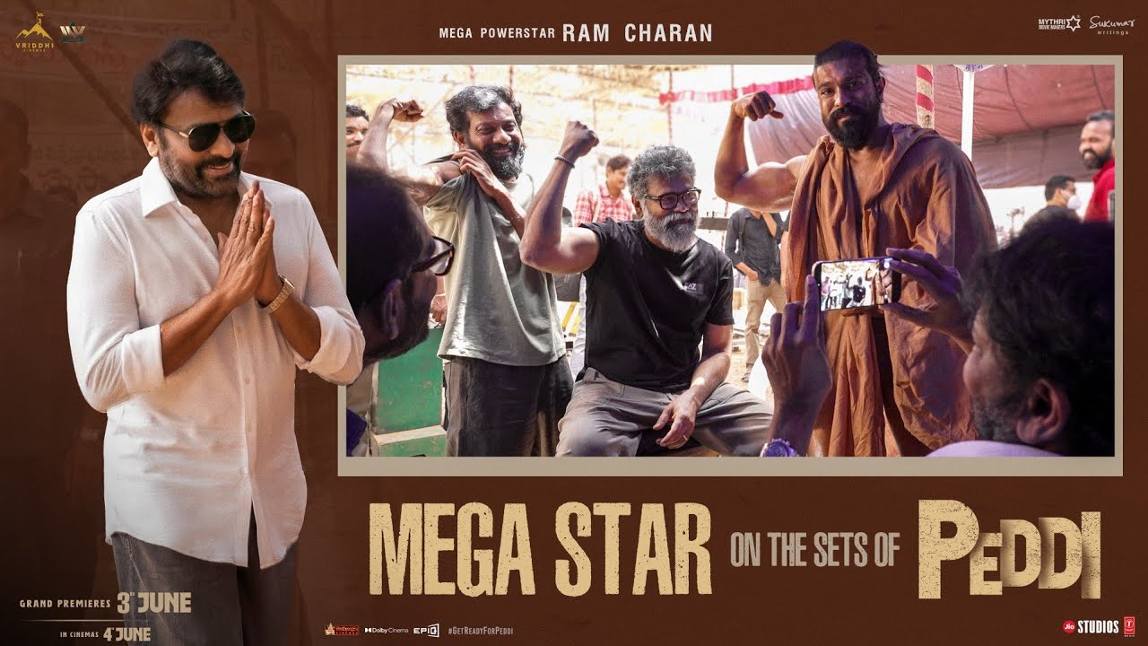 Megastar Chiranjeevi & Sukumar on the Sets of Peddi | Ram Charan | Buchi Babu Sana | Janhvi Kapoor