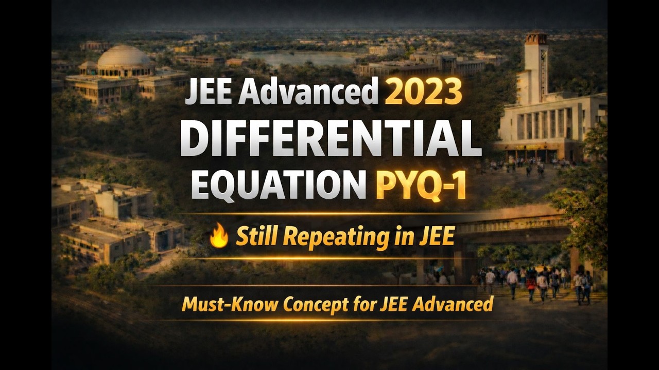 JEE Advanced 2023 | Differential Equation PYQ | Maths | Full Concepts Explain