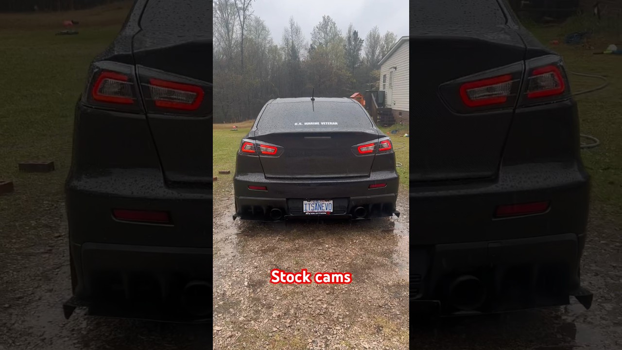 Evo X Stock Camshafts VS GSC S1 Camshafts