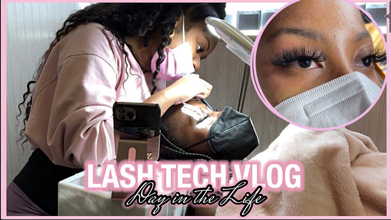 DAY IN THE LIFE OF A LASH TECH • HOW MUCH $ I MAKE IN A DAY + BOSS TALK!