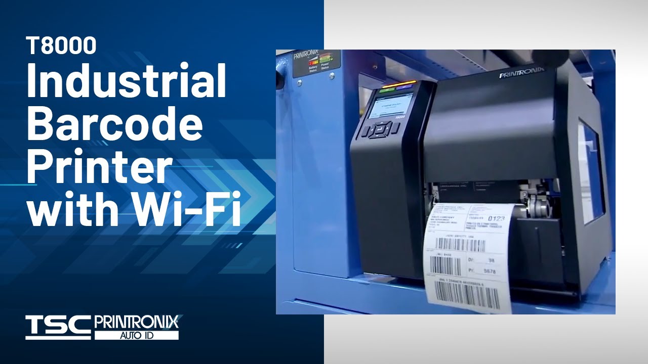 Printronix Auto ID T8000 Industrial Barcode Printer with Wi-Fi