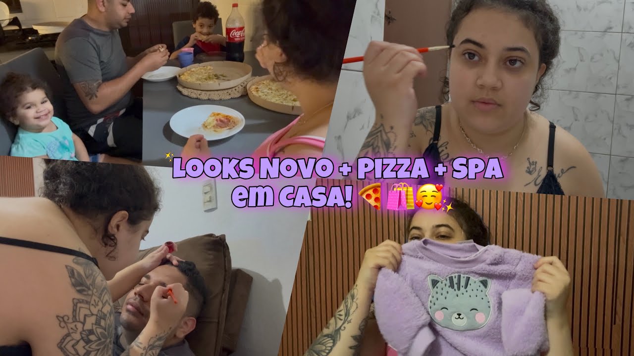 VLOG COMPRINHAS DE LOOKS NOVOS + NOITE DA PIZZA 🍕 E SPA DE SOBRANCELHA COM HENNA 🥰