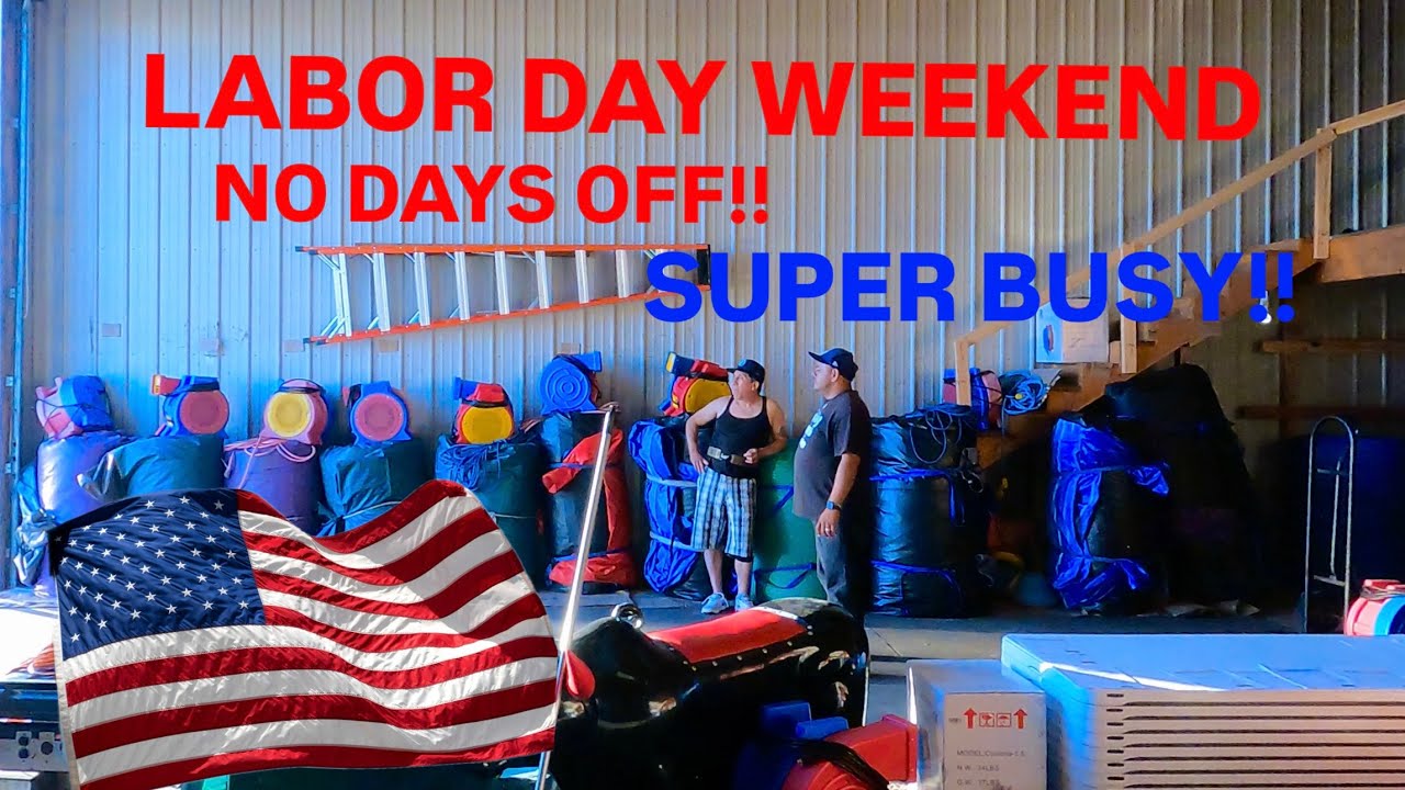 HOW OUR LABOR DAY WEEKEND WENT! | Family Owned Business  #partyrental #bouncyhouse #midwest