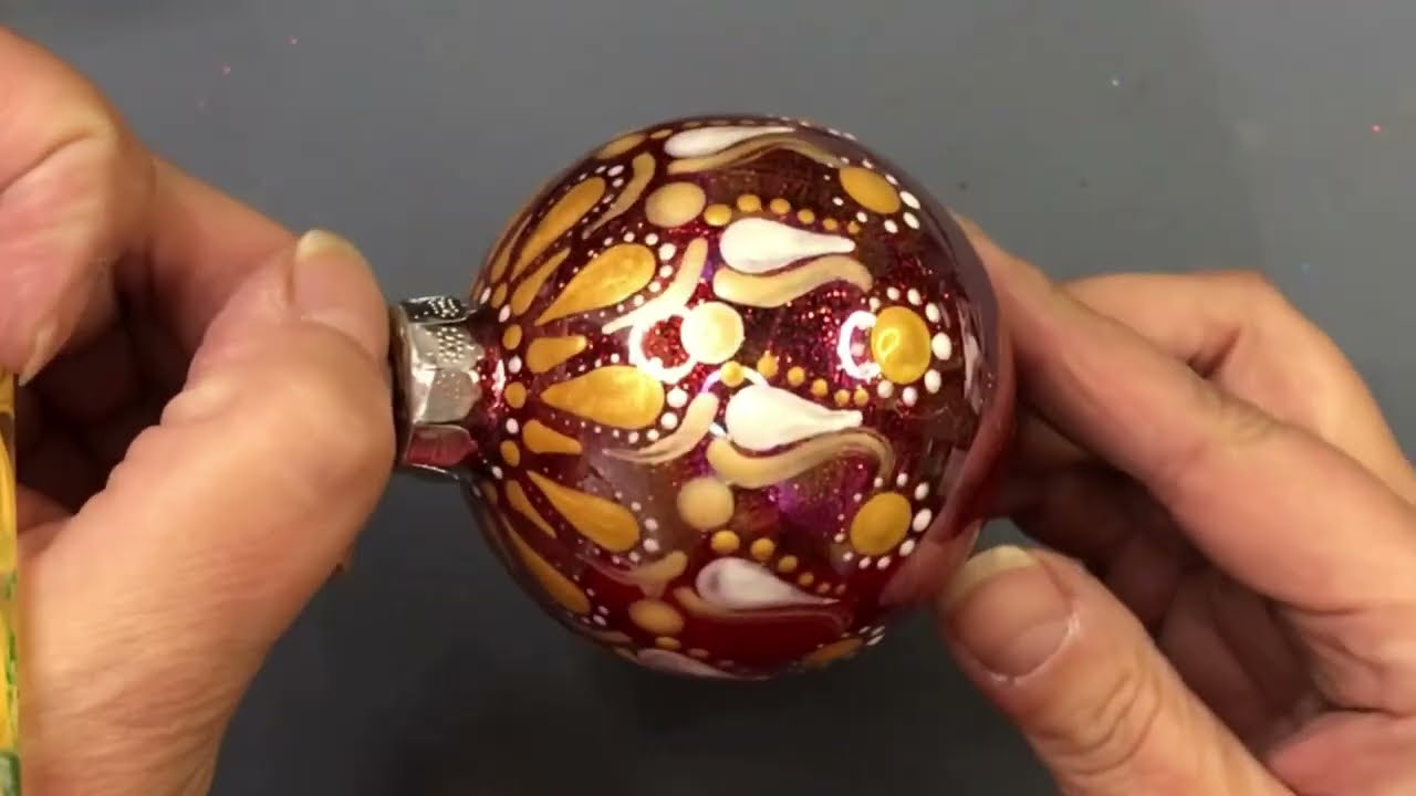 Golden Swipes Ornament