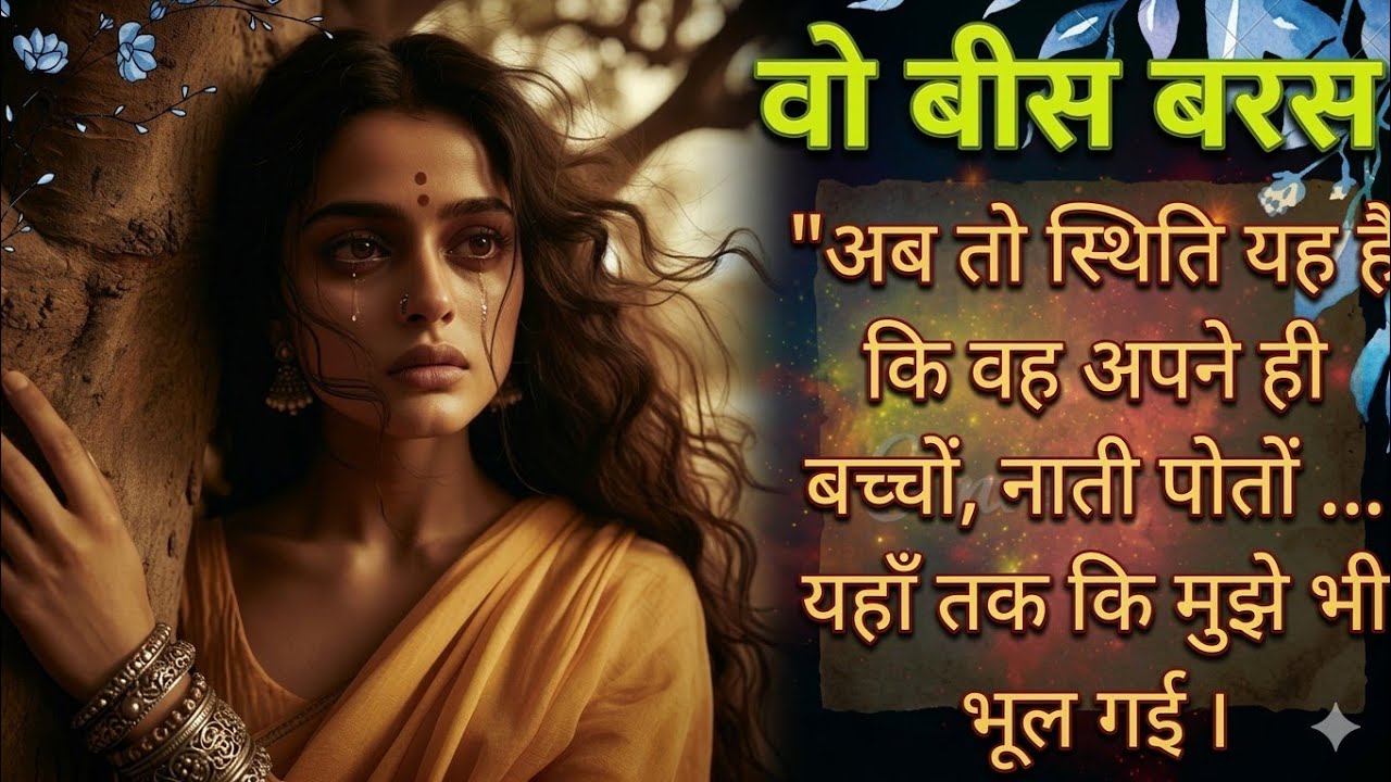 डा० लता अग्रवाल जी ने जी द्वारा लिखी खूबसूरत कहानी''वो बीस बरस