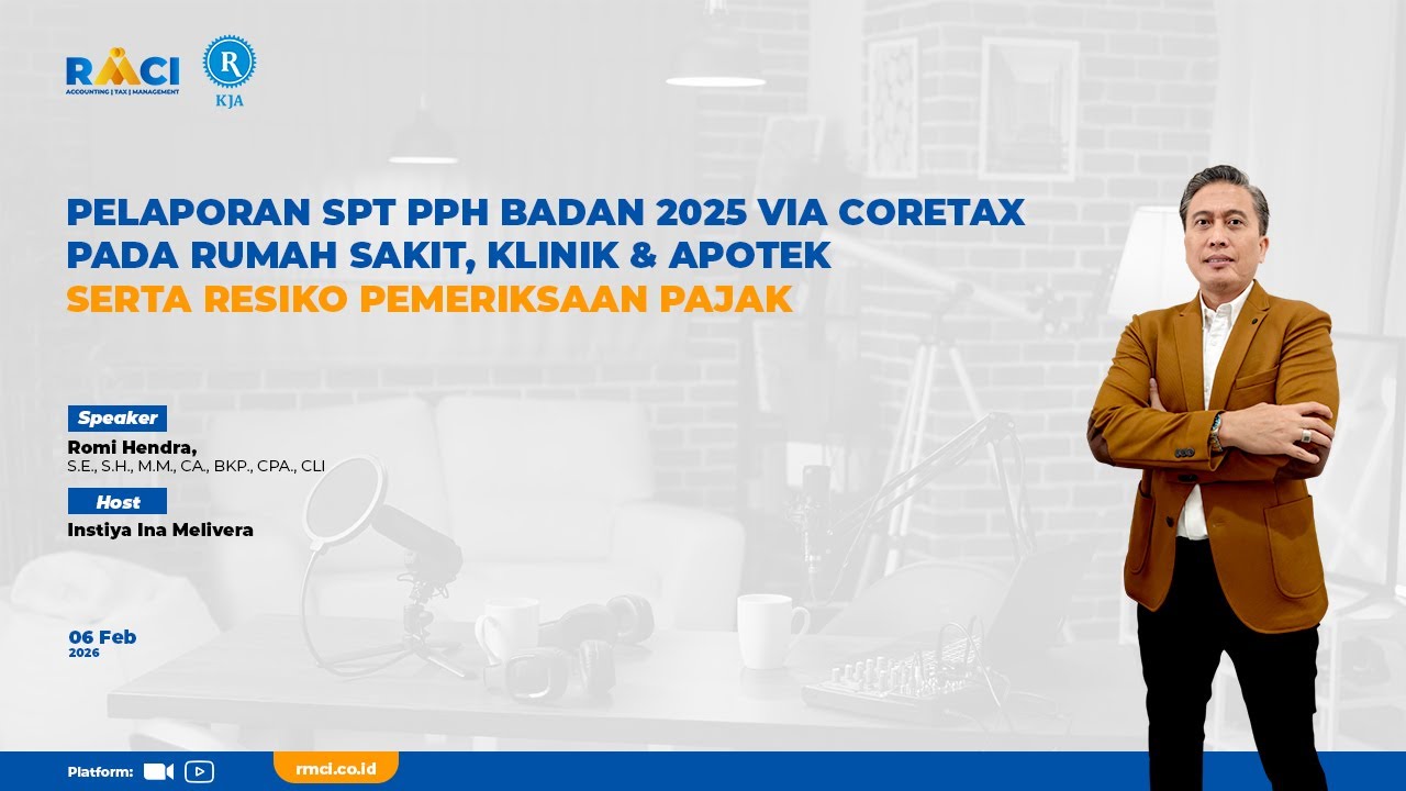 Pelaporan SPT PPh Badan 2025 via Coretax pada Rumah Sakit, Klinik & Apotek