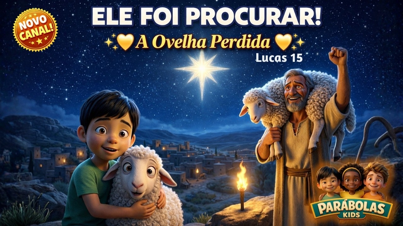 A Ovelha Perdida 🐑✝️ | Parábolas de Jesus para Crianças | Parábolas Kids