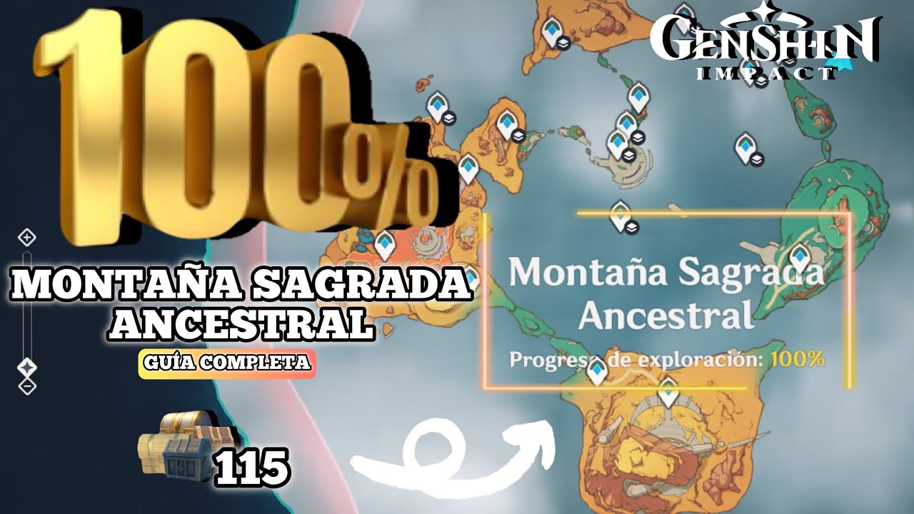 MONTAÑA SAGRADA ANCESTRAL 100% | Todos los cofres de NATLAN 💥 | Genshin Impact 5.5