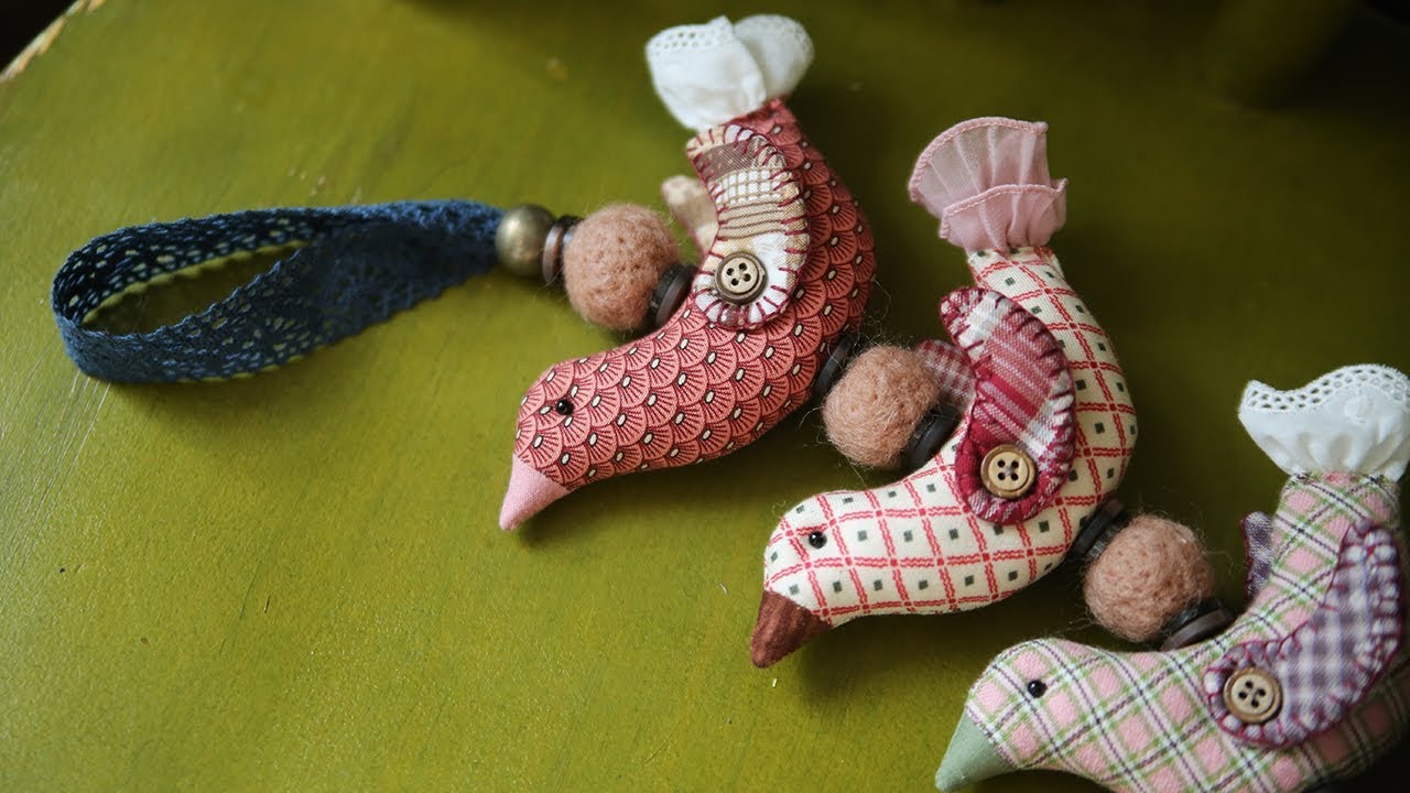 DIY 새 가랜드 만들기 │Fabric Birds Garland Quilt│Handmade Wall Hanging│How To Make Crafts Tutorial