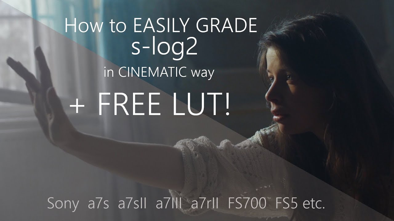 Cinematic grade S-LOG2 in one click + LUT for free! Sony a7iii a7s a7sii etc