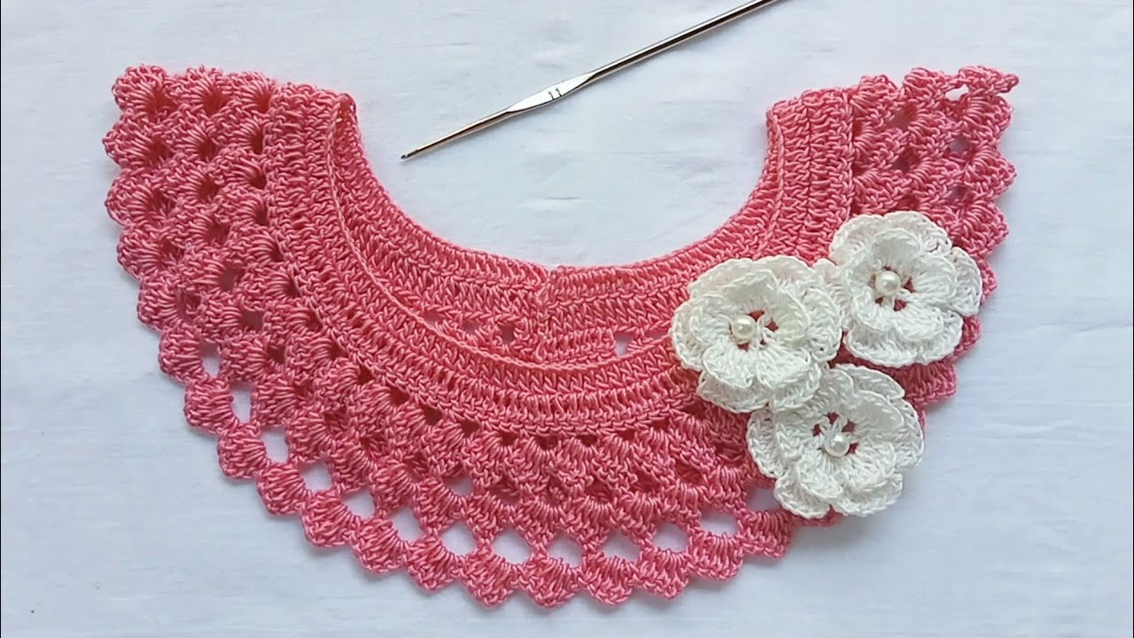 Very Easy Crochet Coller / Crochet Neck Design. কুশিকাটার গলার ডিজাইন