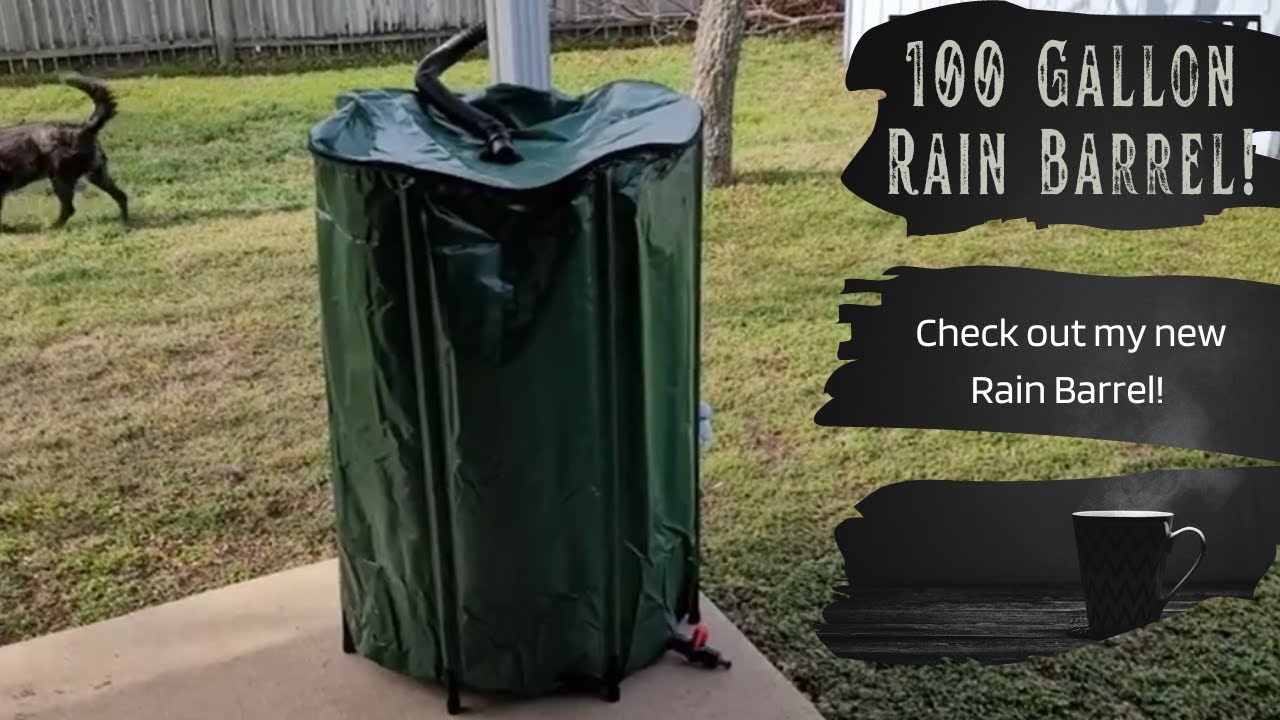 100 GALLON capacity collapsible rain barrel! 100 Gallons!!
