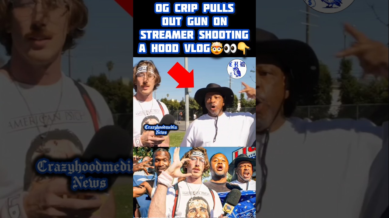 OG CRIP достаёт пистолет на стримере?🤯👀ВЛОГ AVALON GANGSTA CRIP HOOD #crips #avalon #losangeles