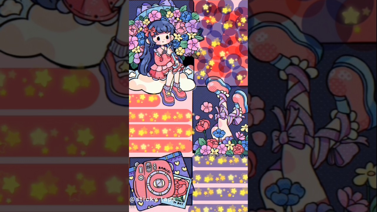 ASMR kawaii journal✨sticker journal with me 