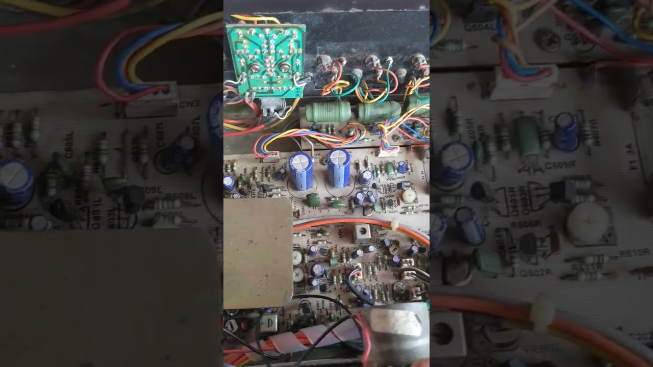 Ahuja 40 40 sm cassette stereo amplifier inside view #ahuja4040sm #insideview #sony #hifi #music#rms