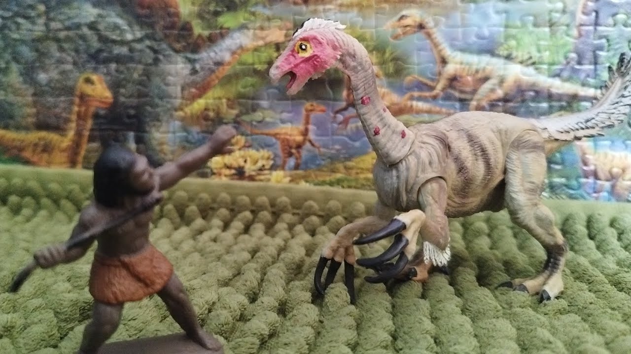 Пещерный человек против теризинозавра