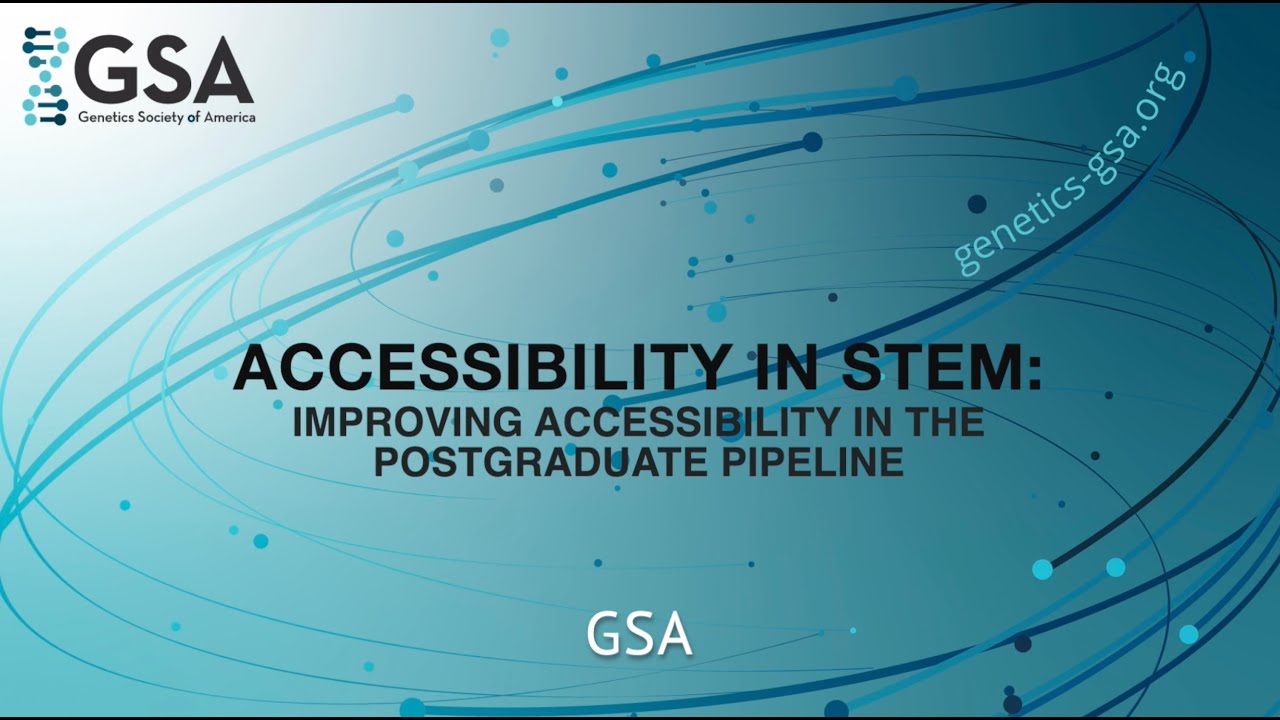 Accessibility in STEM: Improving Accessibility in the Postgraduate Pipeline