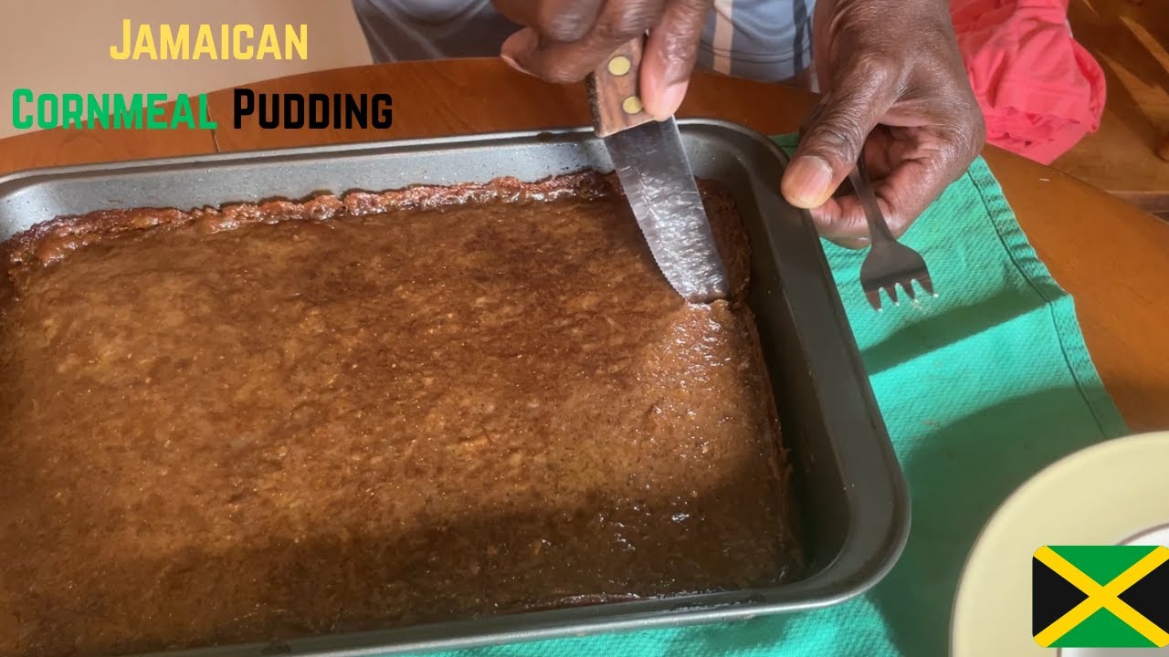 How to make Jamaican Cornmeal Pudding - Step by Step  Easy and Tasty