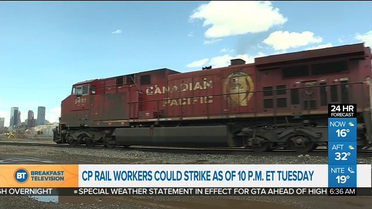 CP Rail workers heading towards a potential strike
