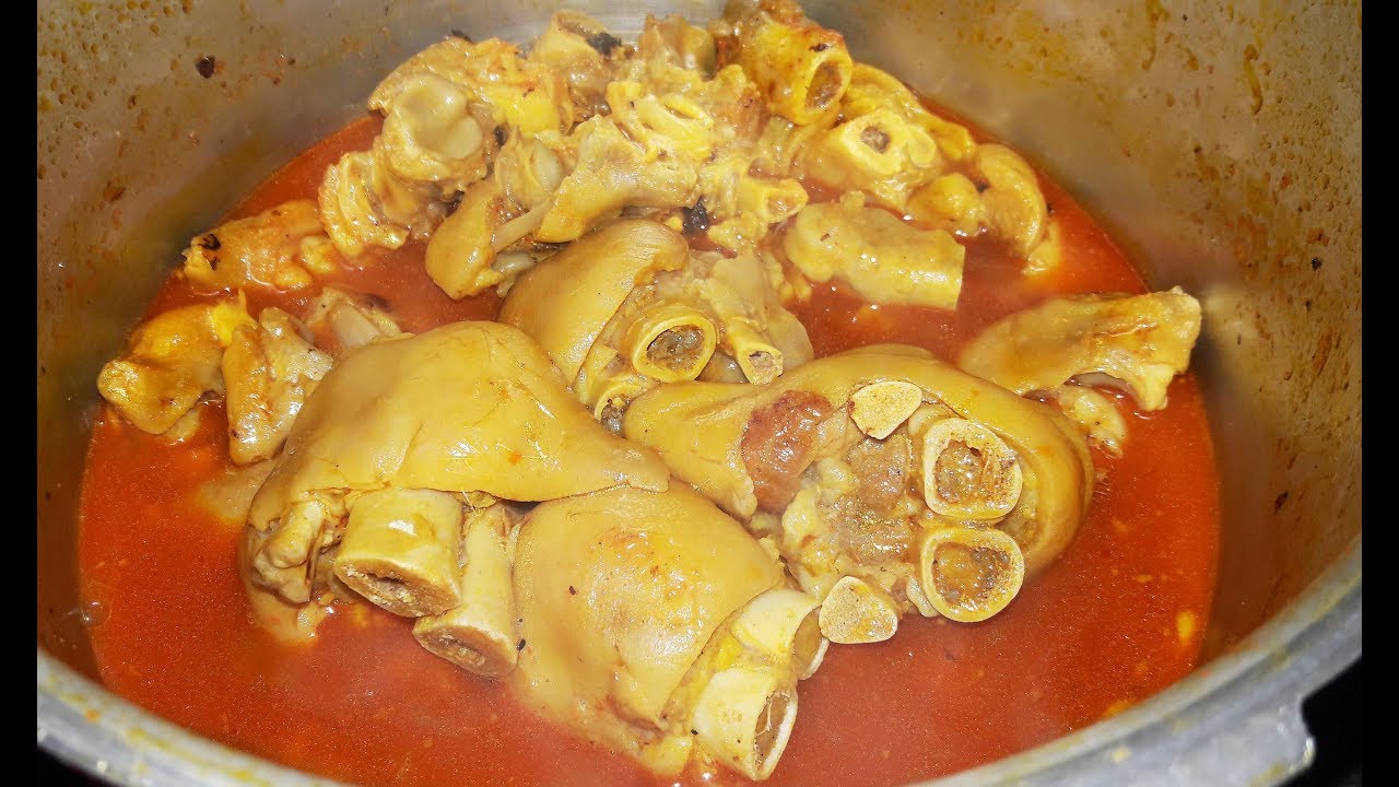 COMO FAZER PÉ DE PORCO - RECEITA SIMPLES (PIG'S FEET RECIPE)