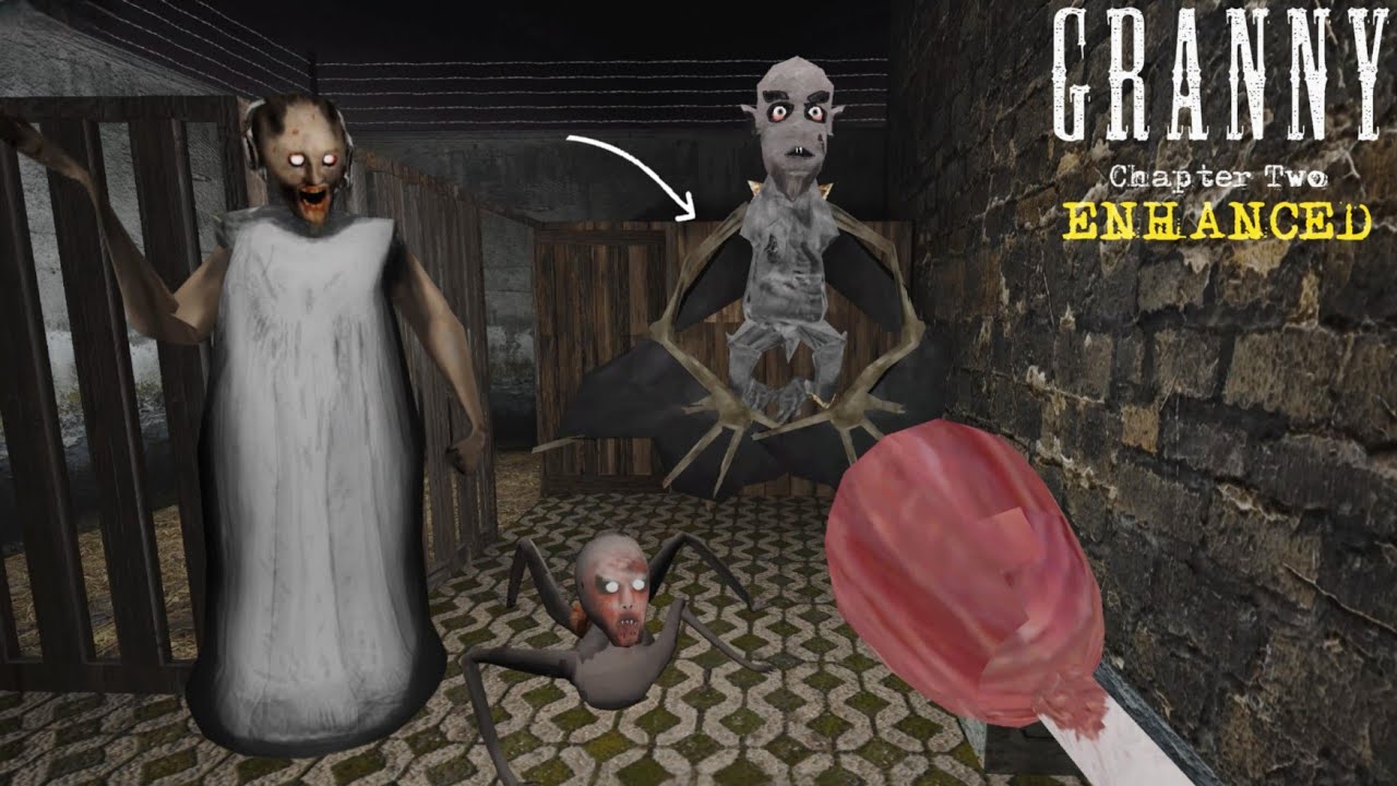 Nosferatu Bat meets Slendrina Child in Granny 2 Enhanced Update