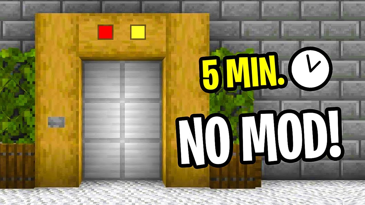 COME FARE UN ASCENSORE FACILISSIMO SENZA MOD | MINECRAFT ITA