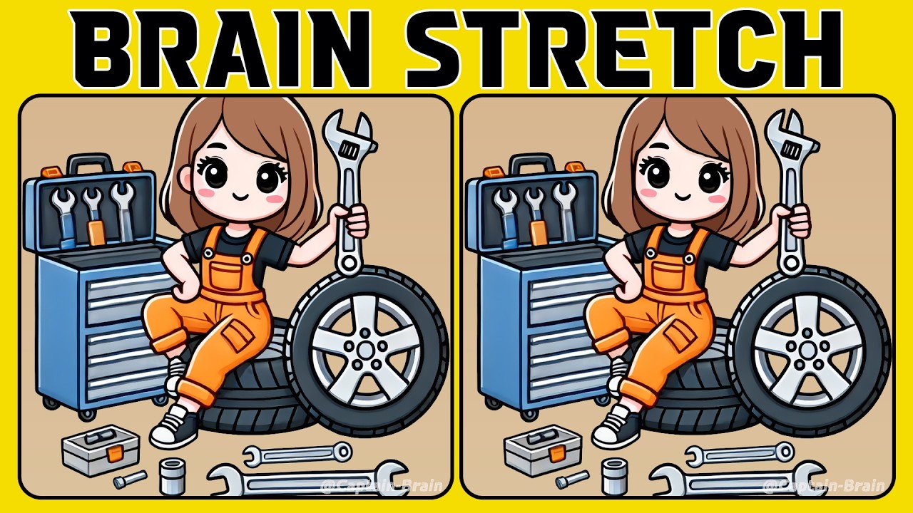 🧠🧩Ignite Your Intellect with These Spot-the-Difference Puzzles!《A Little Difficult》