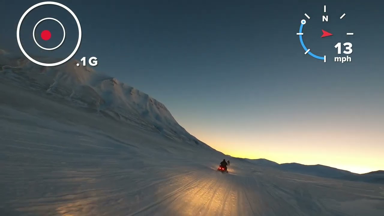 Snowmobile in Svalbard 