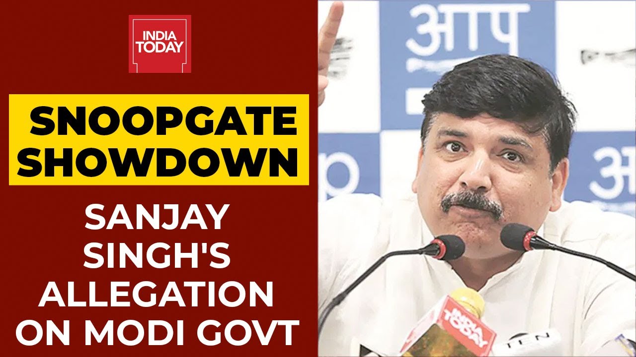 AAP MP Sanjay Singh Levels Serious Allegations Against Modi Govt Over Pegasus Snoopgate Scandal