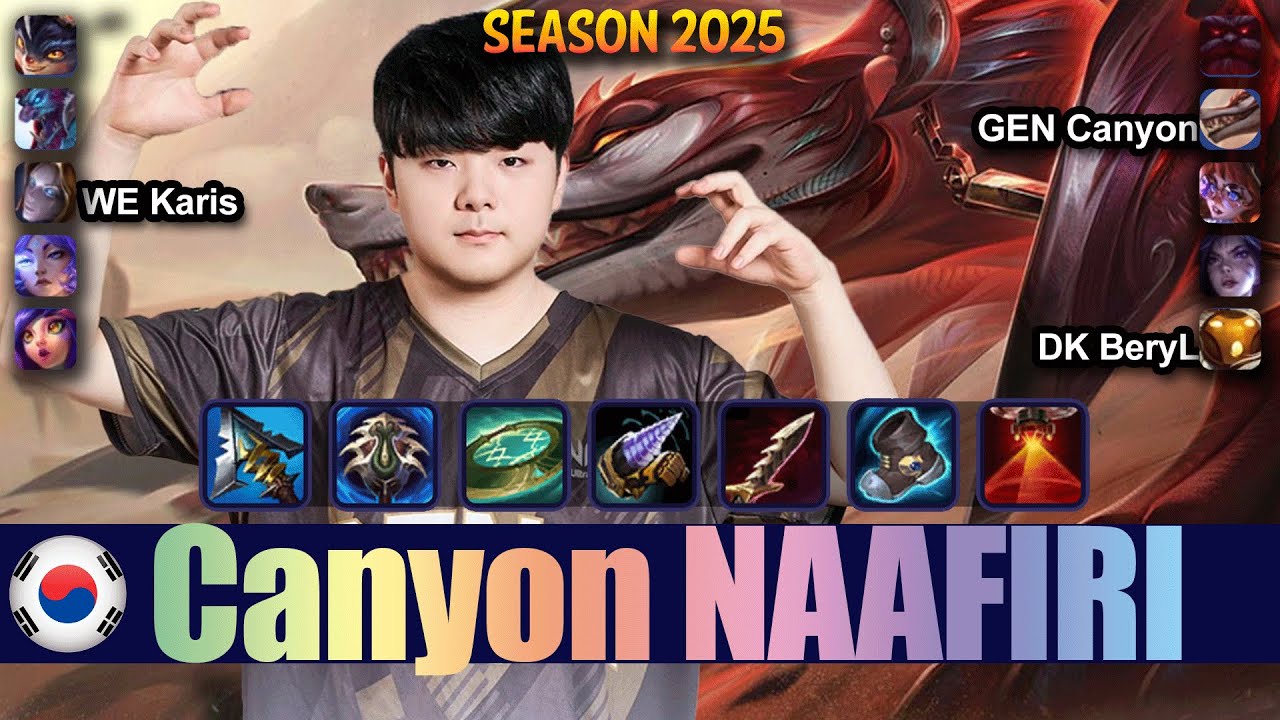 GEN Canyon NAAFIRI vs TRUNDLE Jungle - Patch 25.18 KR Ranked | lolrec