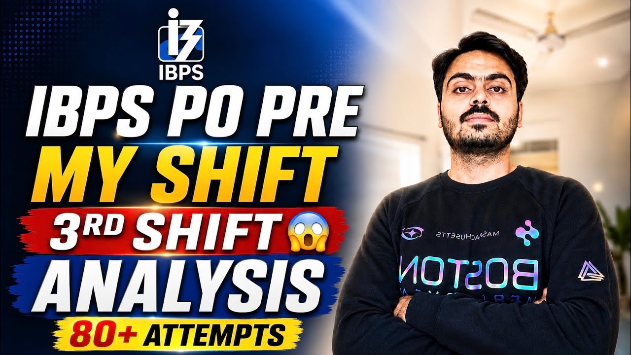 IBPS PO PRE SELF-GIVEN ANALYSIS 🔥🎯 3rd Shift | 80+ attempts 🧿