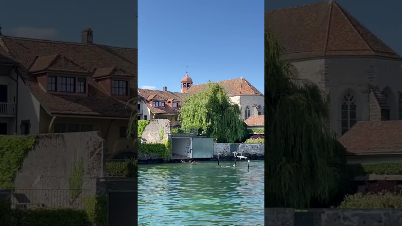 A magnificent place with a lakefront location Coppet Switzerland. #switzerland #geneva #coppet #lake