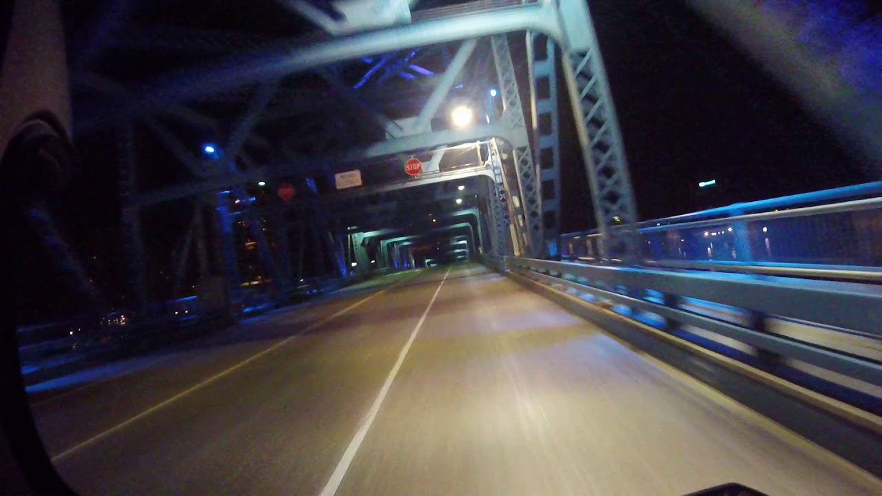 Main Street bridge, Jacksonville, FL on a midnight motorcycle cruise