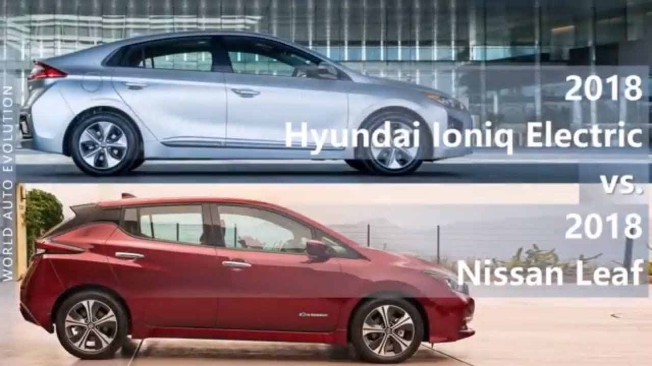 2018 Hyundai Ioniq Electric vs 2018 Nissan Leaf (technical comparison)