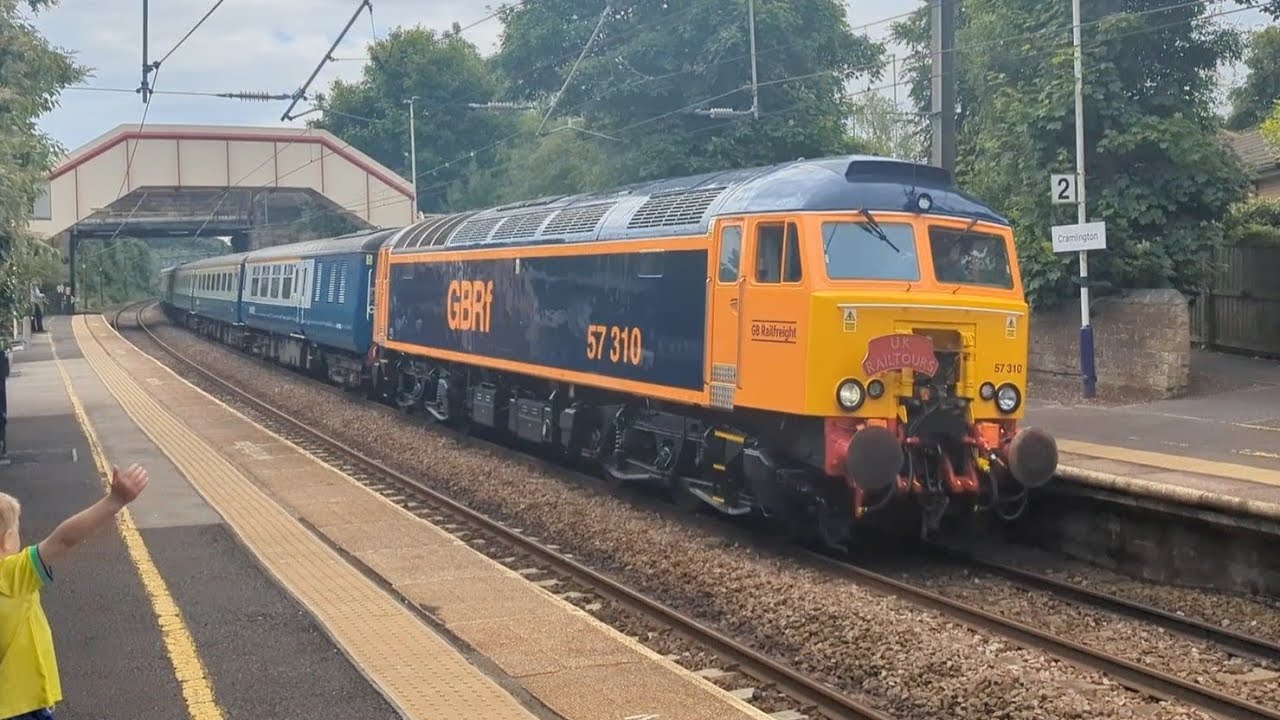 Tommy's Trains - Cramlington Station featuring UK Railtours The Ancient Kingdom