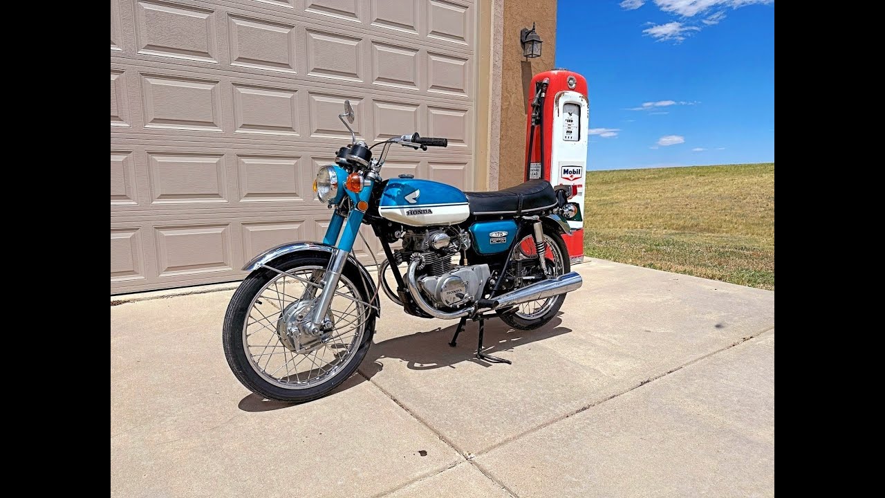Cruising on a 1970 Honda CB 175