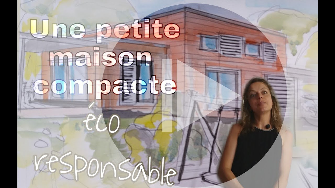 Une petite maison compacte moderne est &eacute;co responsable