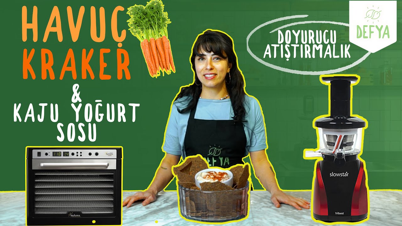 Doyucu Bir Ara Öğün! I Ev Yapımı Havuç Kraker ve Kaju Yoğurt Sosu Tarifi