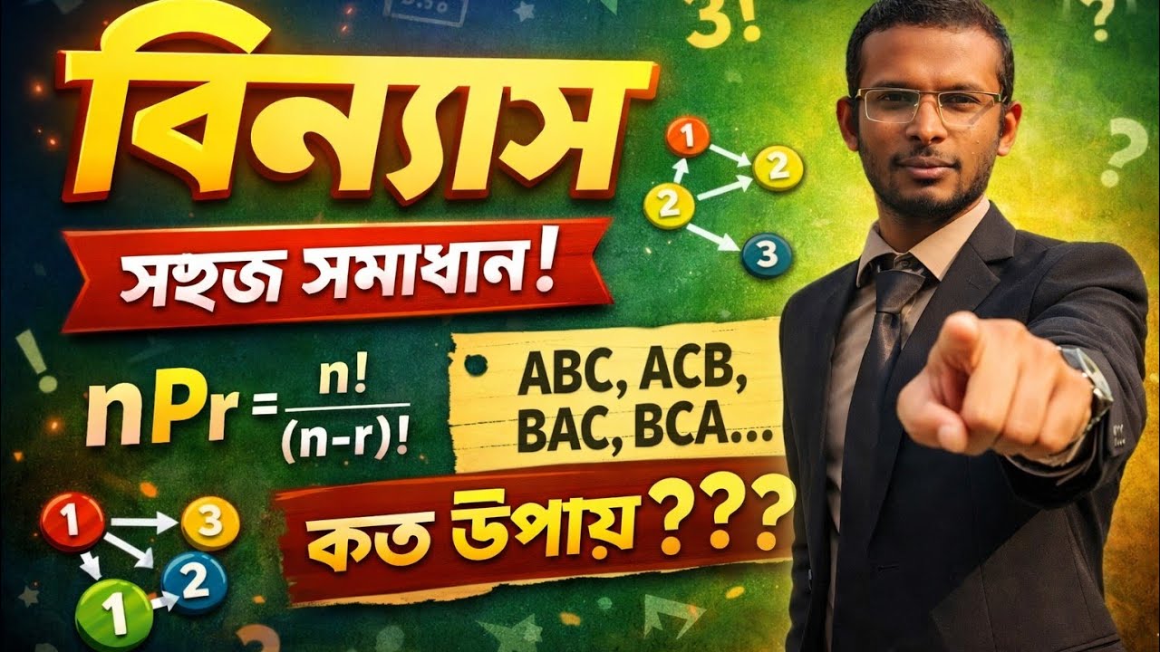 বিন্যাস সম্পর্কিত MCQ এর সহজ সমাধান 
