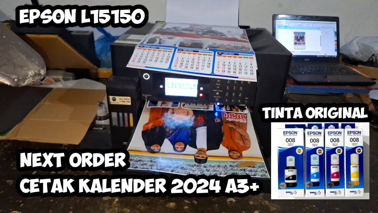 EPSON L15150 | CETAK KERTAS ART PAPER KALENDER 2024 A3+