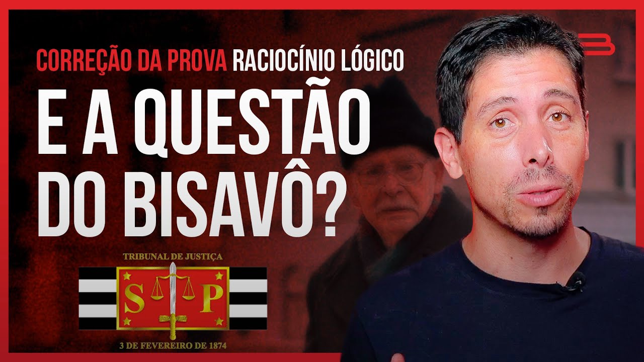 Correção da prova de escrevente TJ SP 2023 - Raciocínio Lógico