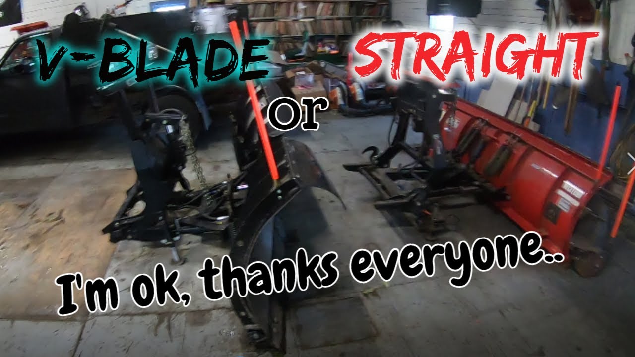 Comparing V BLade to Straight Blade Snow Plows